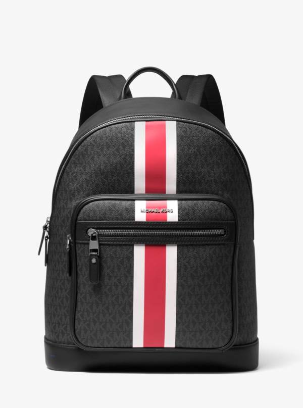 Panske Batohy Michael Kors Hudson Logo Stripe Svetlo Červené - Tasky Michael Kors Slevy | AMPGV-1460